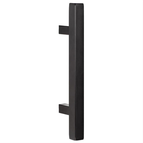 Sure-Loc Hardware Sure-Loc BARN-SQ3 FBL Square 12" Ladder Barn Door Handle with Flush Handle Flat Black