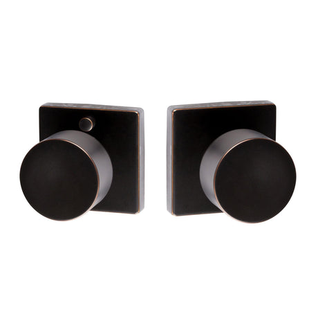 Sure-Loc Hardware Sure-Loc BG102-SQ 11P Bergen Square Privacy Door Knobset Vintage Bronze