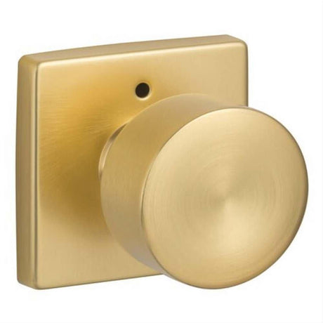 Sure-Loc Hardware Sure-Loc BG102-SQ SB Bergen Square Privacy Door Knobset Satin Brass