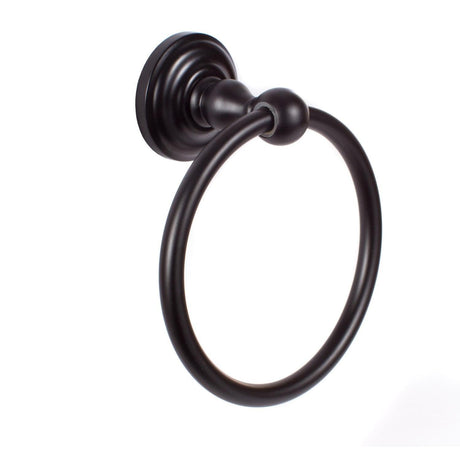 Sure-Loc Hardware Sure-Loc BL-TR1 FBL Boulder Bath Series Towel Ring Flat Black