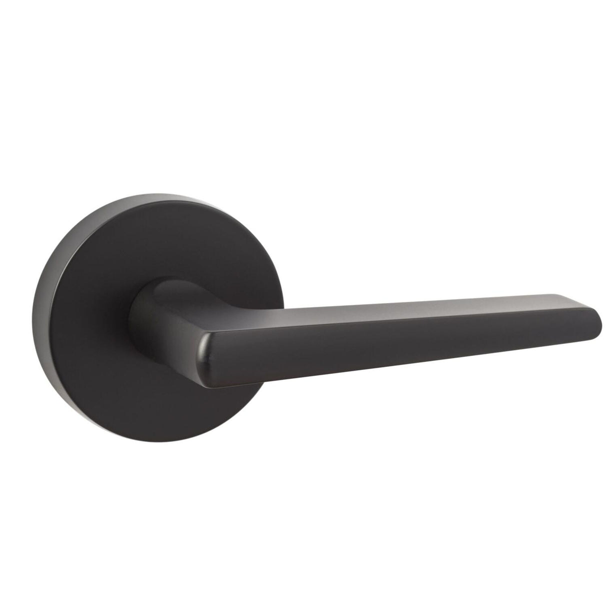 Sure-Loc Hardware Sure-Loc BS101-28 FBL Basel Square Passage Door Lever Flat Black