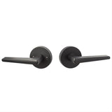 Sure-Loc Hardware Sure-Loc BS101-RD FBL Basel Round Passage Door Lever Flat Black