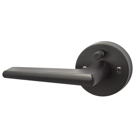 Sure-Loc Hardware Sure-Loc BS102-28 FBL Basel Square Privacy Door Lever Flat Black