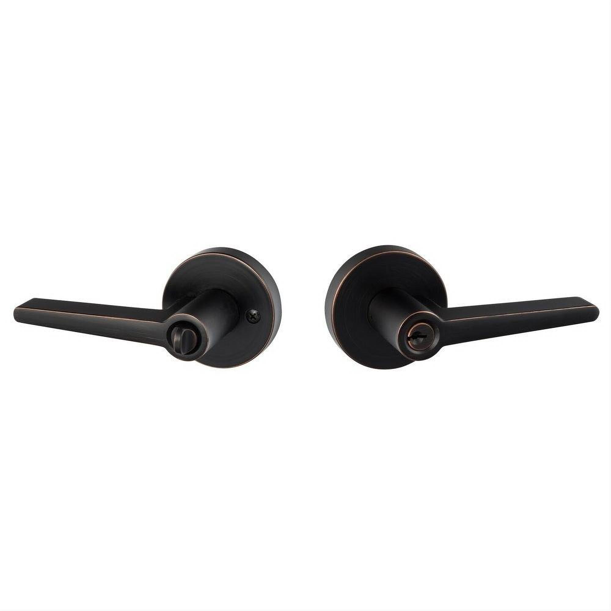 Sure-Loc Hardware Sure-Loc BS107-RD 11P Basel Round Entry Door Lever Vintage Bronze