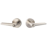 Sure-Loc Hardware Sure-Loc BS107-RD 15 Basel Round Entry Door Lever Satin Nickel