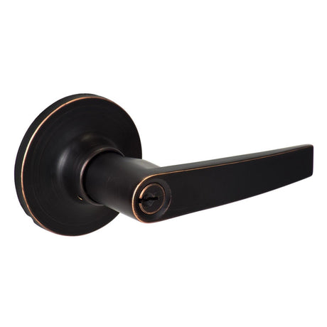 Sure-Loc Hardware Sure-Loc CD107 11P Cedar Keyed Entry Door Lever Vintage Bronze
