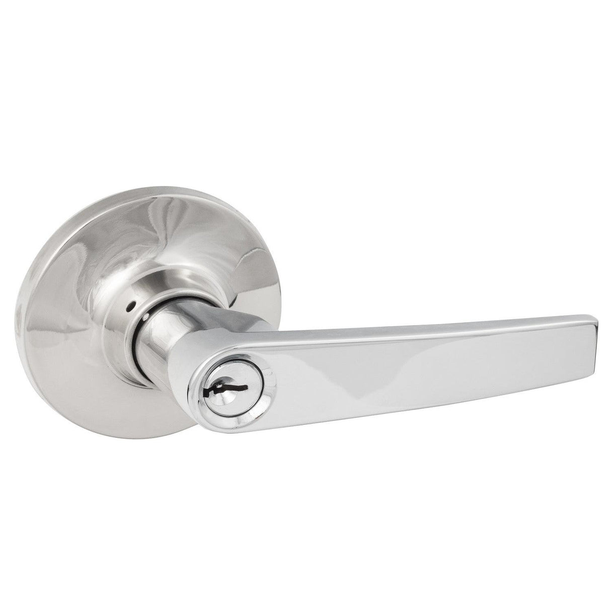 Sure-Loc Hardware Sure-Loc CD107 26 Cedar Keyed Entry Door Lever Polished Chrome