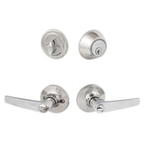 Sure-Loc Hardware Sure-Loc CD107/DB201 26 Cedar Keyed Entry Door Lever with Deadbolt Polished Chrome