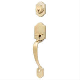 Sure-Loc Hardware Sure-Loc CR500 3 Coral Dummy Handleset Polished Brass