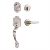 Sure-Loc Hardware Sure-Loc CR507-CD 15 Coral Handleset with Cedar Handleset Trim Satin Nickel
