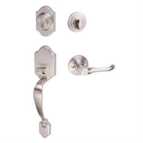 Sure-Loc Hardware Sure-Loc CR507-HA 15 Coral Handleset with Helena Lever Satin Nickel