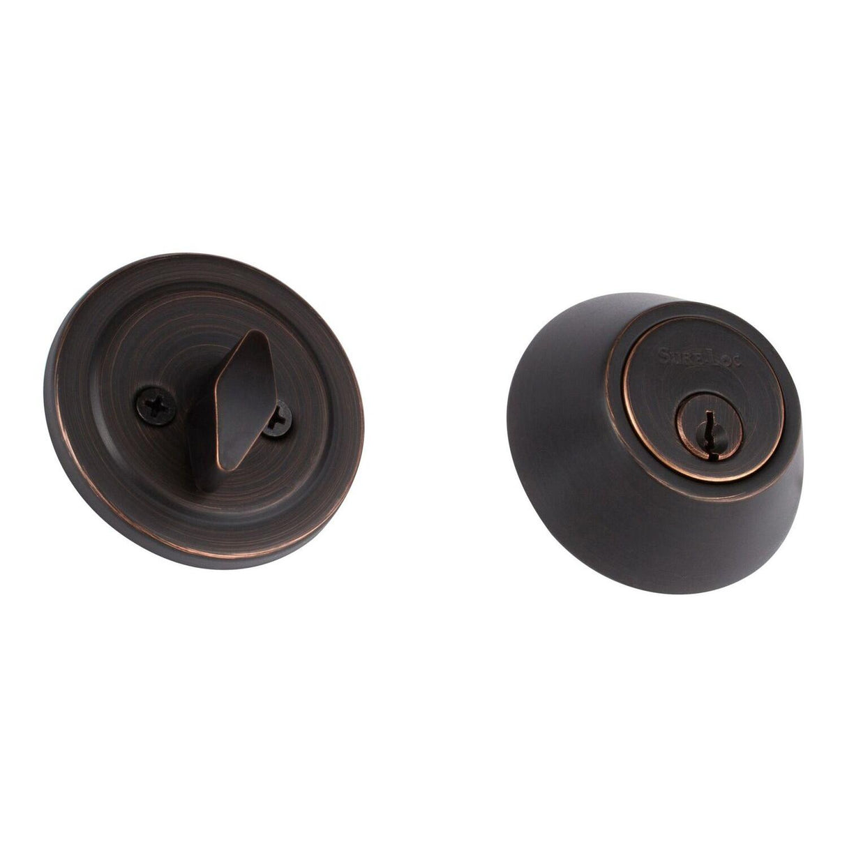 Sure-Loc Hardware Sure-Loc DB201 11P Contemporary Single Cylinder Deadbolt Vintage Bronze