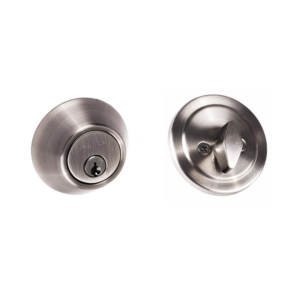 Sure-Loc Hardware Sure-Loc DB201 15A Contemporary Single Cylinder Deadbolt Antique Nickel
