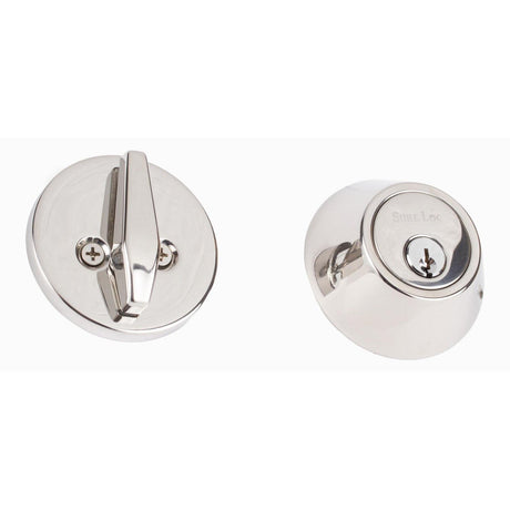 Sure-Loc Hardware Sure-Loc DB201 26 Contemporary Single Cylinder Deadbolt Polished Chrome
