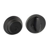 Sure-Loc Hardware Sure-Loc DB201-EG FBL Elegance Single Cylinder Deadbolt Flat Black