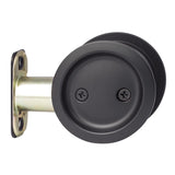 Sure-Loc Hardware Sure-Loc DP-R01 FBL Round Pocket Door Pull-Passage Flat Black