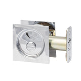 Sure-Loc Hardware Sure-Loc DP-SQ02 26 Square Privacy Pocket Door Pull Polished Chrome