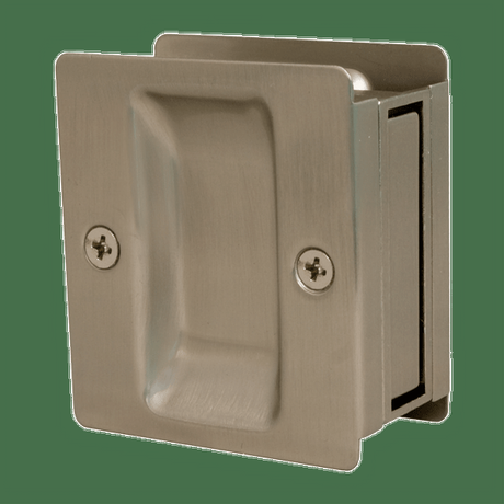 Sure-Loc Hardware Sure-Loc DP711 26D Square Pocket Door Pull - Passage Satin Chrome