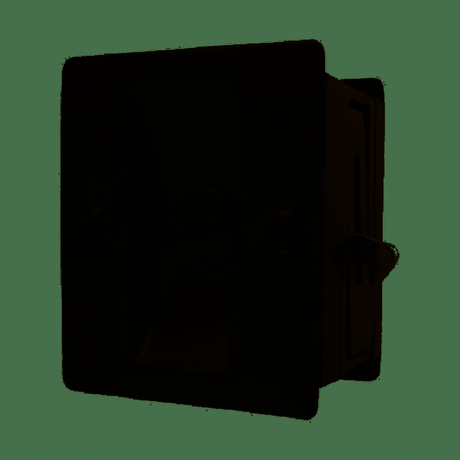 Sure-Loc Hardware Sure-Loc DP711 FBL Square Pocket Door Pull - Passage Flat Black