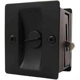 Sure-Loc Hardware Sure-Loc DP712 FBL Square Pocket Door Pull - Privacy Flat Black
