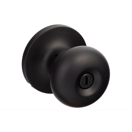 Sure-Loc Hardware Sure-Loc DU102 FBL Durango Privacy Door Knob Flat Black