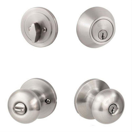 Sure-Loc Hardware Sure-Loc DU107/DB201 15 Durango Keyed Entry Knob and Deadbolt Satin Nickel