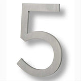 Sure-Loc Hardware Sure-Loc HNF6-5 BA Floating House Number (5) 6 Inch Brushed Aluminum