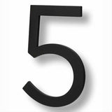 Sure-Loc Hardware Sure-Loc HNF6-5 FBL Floating House Number (5) 6 Inch Flat Black