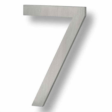 Sure-Loc Hardware Sure-Loc HNF6-7 BA Floating House Number (7) 6 Inch Brushed Aluminum