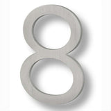 Sure-Loc Hardware Sure-Loc HNF6-8 BA Floating House Number (8) 6 Inch Brushed Aluminum