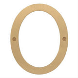 Sure-Loc Hardware Sure-Loc HNSS6-0 SB Stainless Steel House Number (0) 6 Inch Satin Brass
