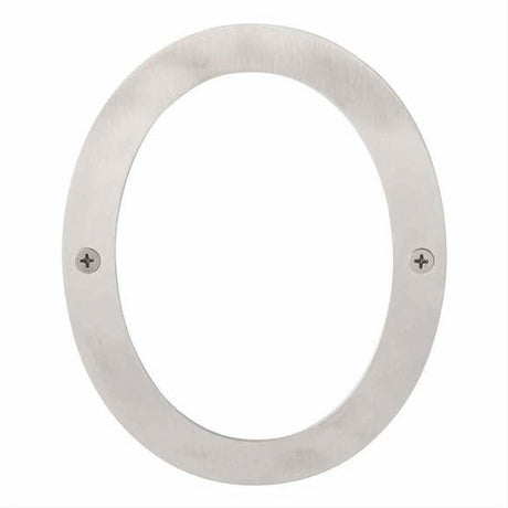 Sure-Loc Hardware Sure-Loc HNSS6-0 SS Stainless Steel House Number (0) 6 Inch Satin Stainless