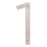 Sure-Loc Hardware Sure-Loc HNSS6-1 SS Stainless Steel House Number (1) 6 Inch Satin Stainless