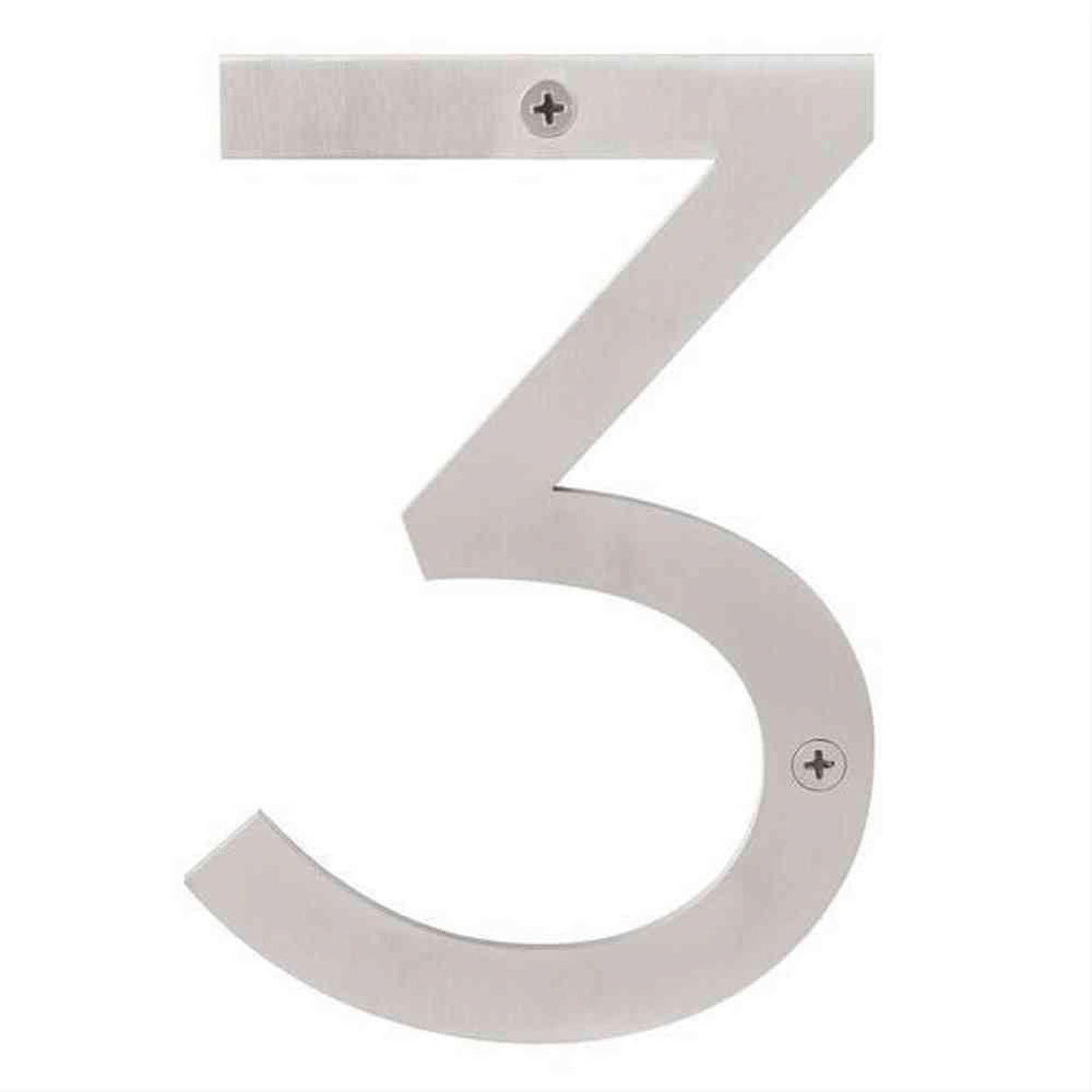 Sure-Loc Hardware Sure-Loc HNSS6-3 SS Stainless Steel House Number (3) 6 Inch Satin Stainless
