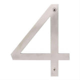 Sure-Loc Hardware Sure-Loc HNSS6-4 SS Stainless Steel House Number (4) 6 Inch Satin Stainless