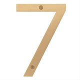 Sure-Loc Hardware Sure-Loc HNSS6-7 SB Stainless Steel House Number (7) 6 Inch Satin Brass