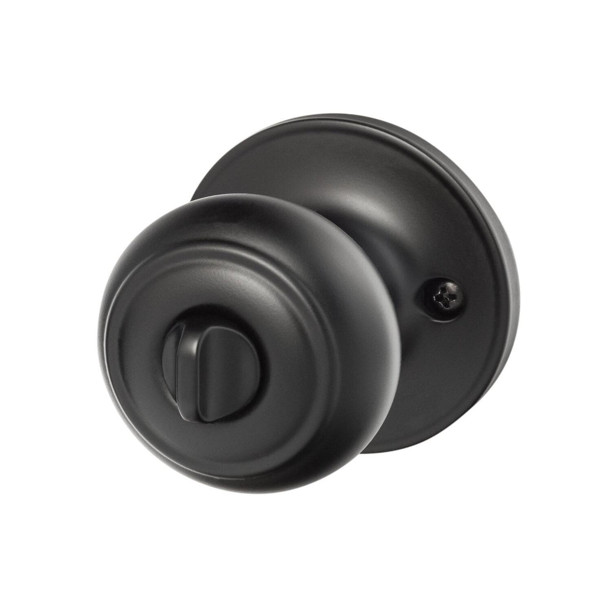 Sure-Loc Hardware Sure-Loc JN102 FBL Juniper Privacy Door Knob Flat Black
