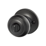 Sure-Loc Hardware Sure-Loc JN102 FBL Juniper Privacy Door Knob Flat Black