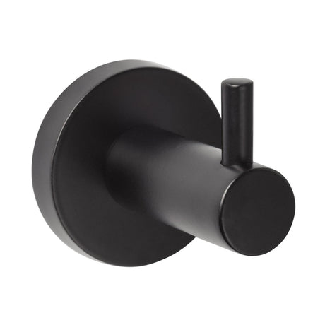 Sure-Loc Hardware Sure-Loc LG-RH1 FBL Lugano Bath Series Robe Hook Flat Black