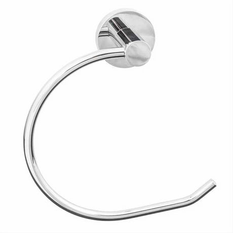 Sure-Loc Hardware Sure-Loc LG-TR2SB 26 Lugano Bath Series Solid Brass Towel Ring Polished Chrome
