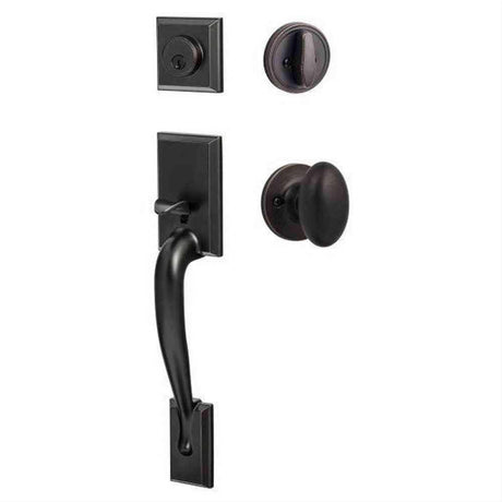 Sure-Loc Hardware Sure-Loc MA507-AR 11P Madison Handleset with Arapaho Handleset Trim Vintage Bronze