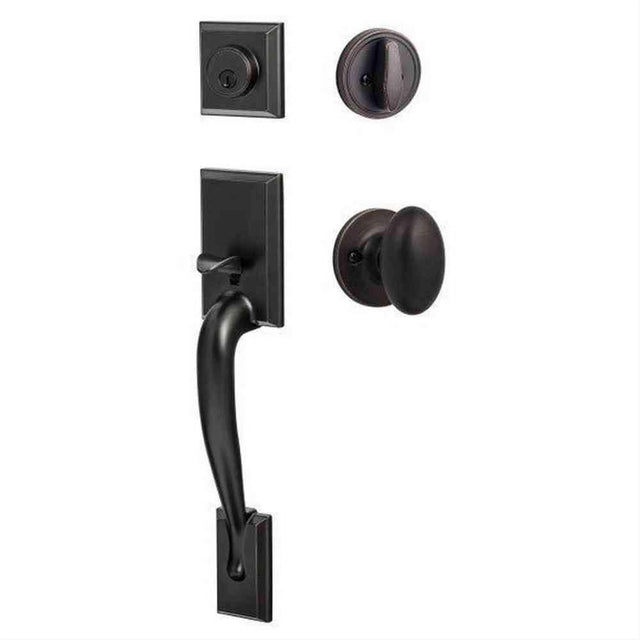 Sure-Loc Hardware Sure-Loc MA507-AR 11P Madison Handleset with Arapaho Handleset Trim Vintage Bronze