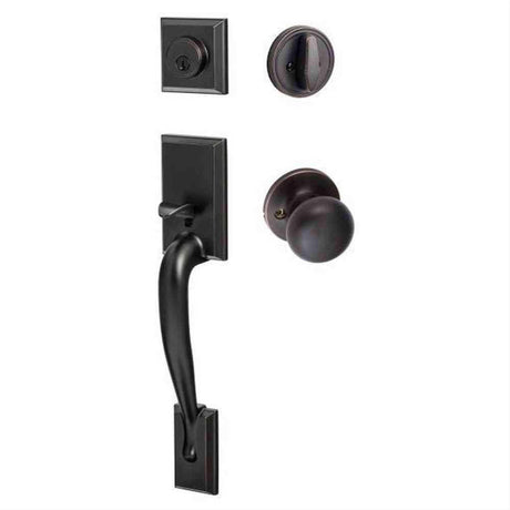 Sure-Loc Hardware Sure-Loc MA507-DU-RD 11P Madison Handleset with Durango Handleset Trim Vintage Bronze