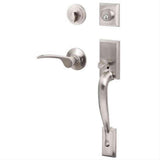 Sure-Loc Hardware Sure-Loc MA507-G2-EG LH 15-LH Madison Handleset with Edge Handleset Trim Lever Satin Nickel