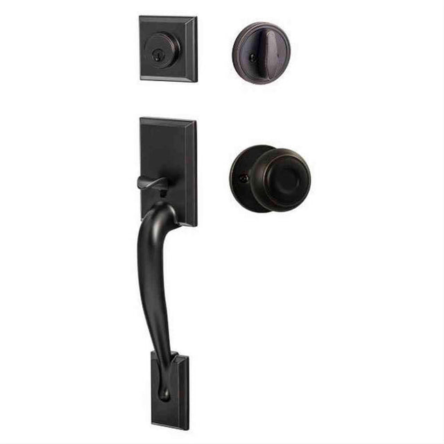 Sure-Loc Hardware Sure-Loc MA507-JN 11P Madison Handleset with Juniper Handleset Trim Vintage Bronze