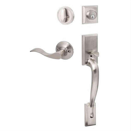 Sure-Loc Hardware Sure-Loc MA507-SB-LH 15 Madison Handleset with Snowbird Left Hand Handleset Trim Satin Nickel