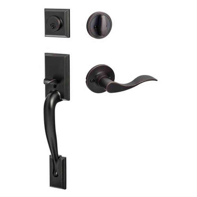 Sure-Loc Hardware Sure-Loc MA507-SB-RH 11P Madison Handleset with Snowbird Right Hand Handleset Trim Vintage Bronze