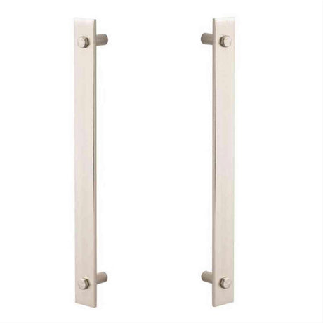 Sure-Loc Hardware Sure-Loc Modern BARN-MD2 15 Modern Barn Door Double Handle Satin Nickel