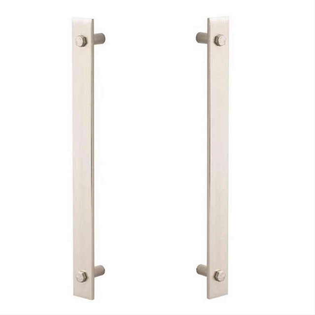 Sure-Loc Hardware Sure-Loc Modern BARN-MD2 15 Modern Barn Door Double Handle Satin Nickel