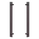 Sure-Loc Hardware Sure-Loc Modern BARN-MD2 FBL Modern Barn Door Double Handle Flat Black